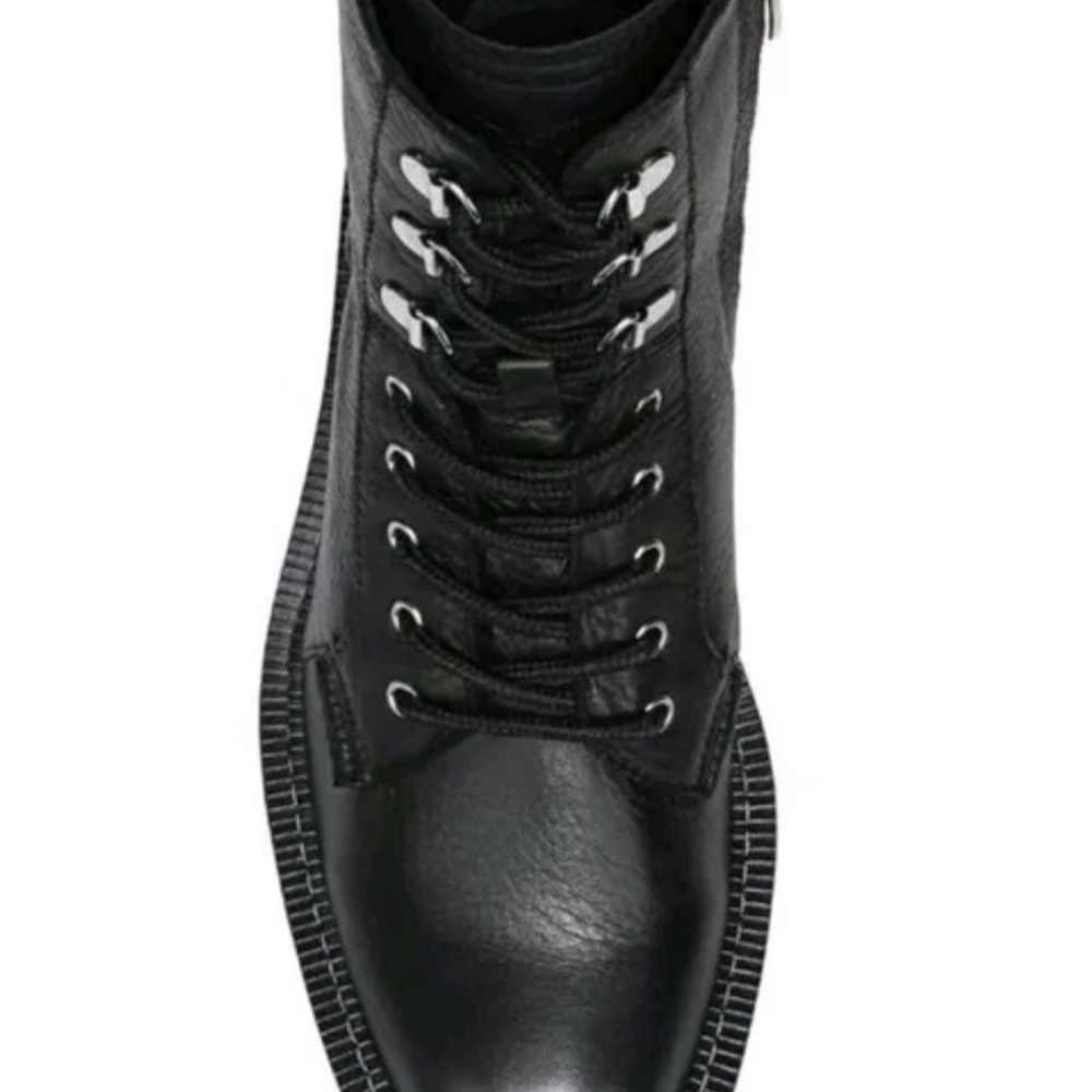 Sam Edelman / Women's Lue  Lugged Sole Black Leather Combat Boots Size 8 - Picture 9 of 10